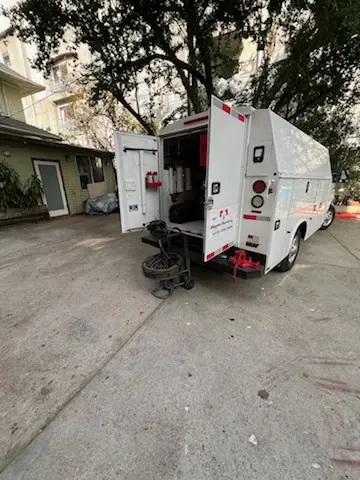Magnet Plumbing service vehicle on-site for Faucet Repair in Windsong Farms